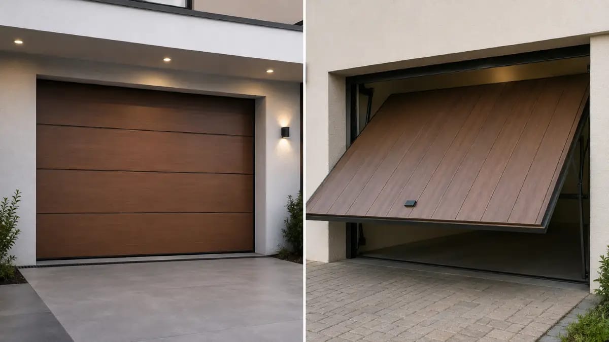 Puerta automática instalada